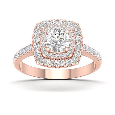 14K 1.10CT D-RING LDS RDS CNTR 0.50CT "BEST DEAL BEST VALUE"